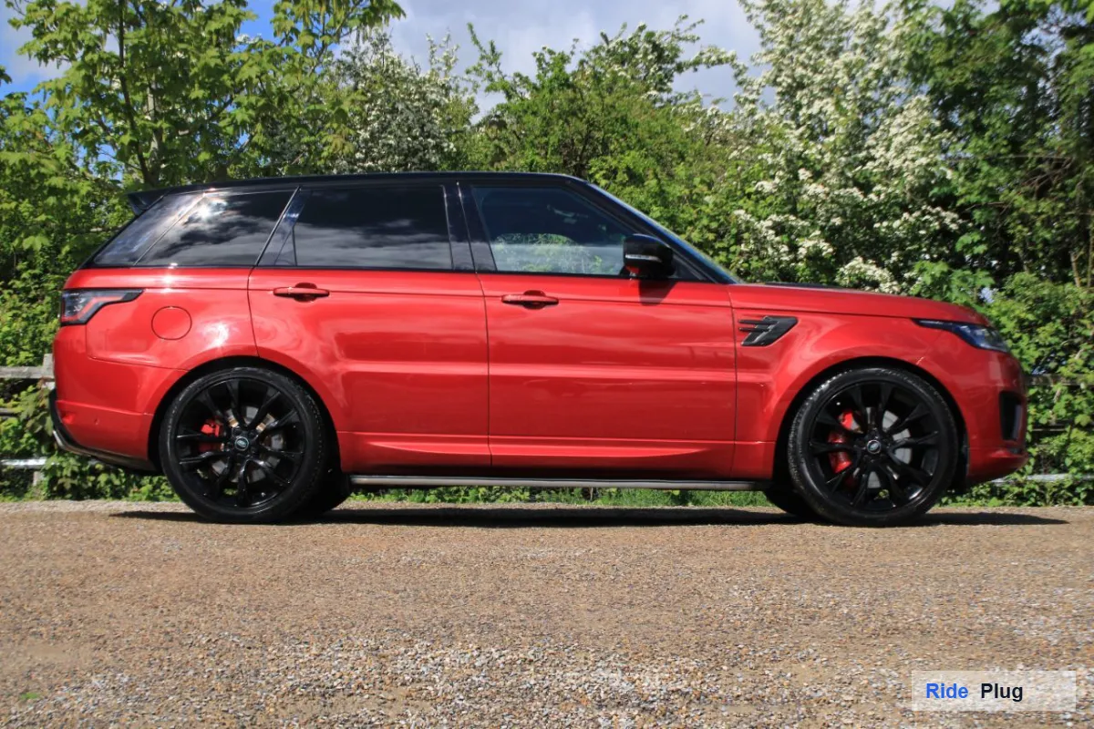 Land Rover 2021 Land Rover Range Rover Sport D350 HST for Sale in Uganda | Firenze Red | Carbon Pack | 22 Inch Gloss Black Wheels